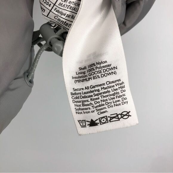 EDDIE BAUER EB700 Gray Zip Up Puffer Vest Womens Size Medium - Picture 8 of 8